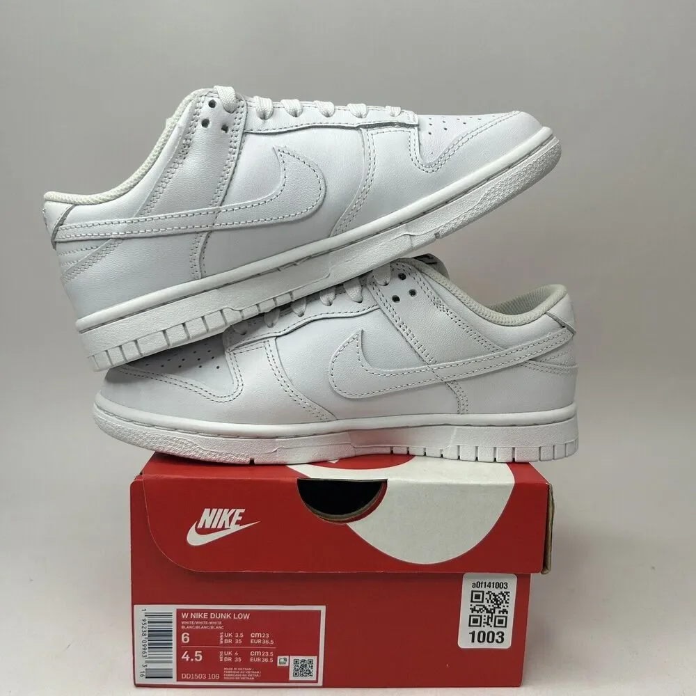 Nike Dunk Low WMNS “Triple White” 2023 - Picture 3 of 5